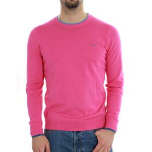 MAGLIA CONTRASTI SUN68 FUXIA